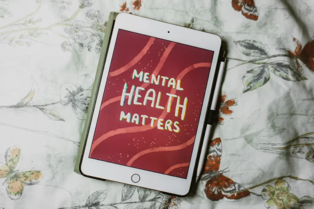 tablet-with-the-words-mental-health-matters-on-it